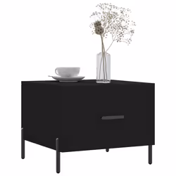 Tavolino da Salotto Nero 50x50x40 cm in Legno Multistratocod mxl 127337 - Vista aggiuntiva 3