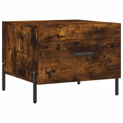 vidaXL Tavolino da Salotto Rovere Fumo 50x50x40 cm Legno Multistrato - Vista aggiuntiva 2