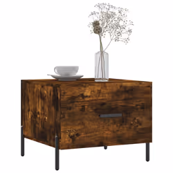 vidaXL Tavolino da Salotto Rovere Fumo 50x50x40 cm Legno Multistrato - Vista aggiuntiva 3