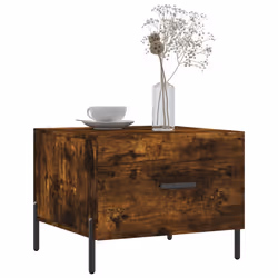 Tavolini Salotto 2 pz Rovere Fumo 50x50x40cm Legno Multistratocod mxl 128536 - Vista aggiuntiva 3