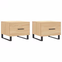 Tavolini Salotto 2pz Rovere Sonoma 50x50x40cm Legno Multistratocod mxl 104081 - Vista aggiuntiva 2