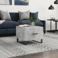 Vidaxl - Tavolino Salotto, Tavolino da caffè Grigio Cemento 50x50x40 cm Legno Multistrato