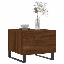 Tavolini Salotto 2 pz Rovere Marrone 50x50x40 Legno Multistratocod mxl 80658 - Vista aggiuntiva 3