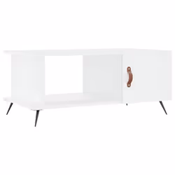 vidaXL Tavolino da Salotto Bianco 90x50x40 cm in Legno Multistrato - Vista aggiuntiva 2