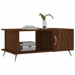 Tavolino da Salotto Rovere Marrone 90x50x40cm Legno Multistratocod mxl 81434