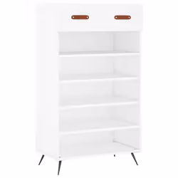 Scarpiera Bianca 60x35x105 cm in Legno Multistratocod mxl 102894 - Vista aggiuntiva 2