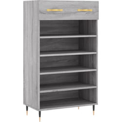 Vidaxl - Scarpiera Grigio Sonoma 60x35x105 cm in Legno Multistrato