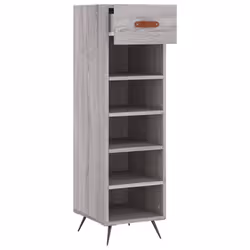 Scarpiera Grigio Sonoma 30x35x105 cm in Legno Multistratocod mxl 105343 - Vista aggiuntiva 3