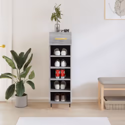 Tenete le scarpe ben organizzate e create un ambiente ordinato con questa elegante scarpiera! Materiale resistente: Il legno  ...