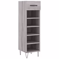 Scarpiera Grigio Sonoma 30x35x105 cm in Legno Multistratocod mxl 128823 - Vista aggiuntiva 2