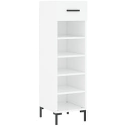 Vidaxl - Scarpiera Bianca 30x35x105 cm in Legno Multistrato