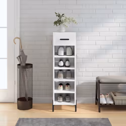 Tenete le scarpe ben organizzate e create un ambiente ordinato con questa elegante scarpiera! Materiale resistente: Il legno  ...
