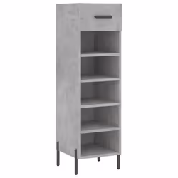 Scarpiera Grigio Cemento 30x35x105 cm in Legno Multistratocod mxl 127895 - Vista aggiuntiva 2