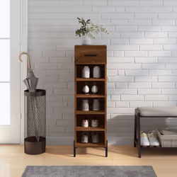 Tenete le scarpe ben organizzate e create un ambiente ordinato con questa elegante scarpiera! Materiale resistente: Il legno  ...