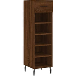 Vidaxl - Scarpiera Rovere Marrone 30x35x105 cm in Legno Multistrato