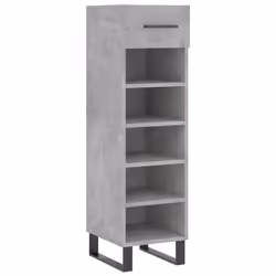 Scarpiera Grigio Cemento 30x35x105 cm in Legno Multistratocod mxl 127939 - Vista aggiuntiva 2