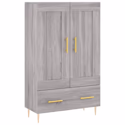 vidaXL Credenza Grigio Sonoma 69,5x31x115 cm in Legno Multistrato - Vista aggiuntiva 2