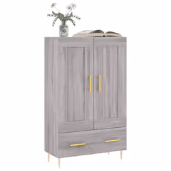 vidaXL Credenza Grigio Sonoma 69,5x31x115 cm in Legno Multistrato - Vista aggiuntiva 3