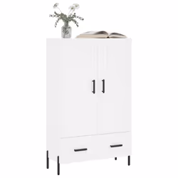 Credenza Bianca 69,5x31x115 cm in Legno Multistratocod mxl 127638 - Vista aggiuntiva 3