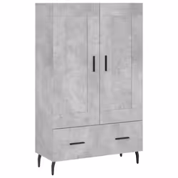 vidaXL Credenza Grigio Cemento 69,5x31x115 cm in Legno Multistrato - Vista aggiuntiva 2