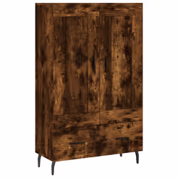 vidaXL Credenza Rovere Fumo 69,5x31x115 cm in Legno Multistrato - Vista aggiuntiva 2