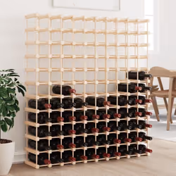 Conservate, invecchiate ed esponete il vostro vino con stile con questo portabottiglie! Legno massello di pino: Il legno mass ...