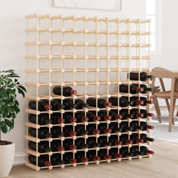 Portabottiglie Vino 120Bottiglie 112,5x23x123,5cm Massello Pino Vidaxl 41753