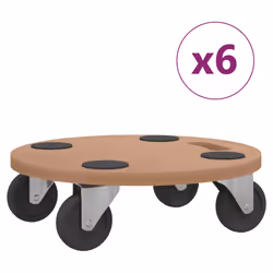 Pedane 6 pz Rotonde in Legno Multistratocod mxl 95200 - Vista aggiuntiva 2