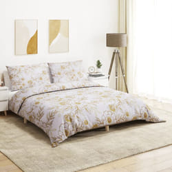 Vidaxl - Set Copripiumino Bianco e Marrone 240x220 cm in Cotone