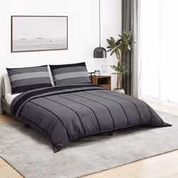 Questo set di copripiumino è morbido e confortevole e aggiunge un tocco di classe alla vostra camera da letto. Materiale conf ...