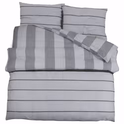 Set Copripiumino Grigio 260x240 cm in Cotonecod mxl 115959 - Vista aggiuntiva 2