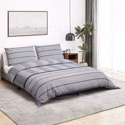 Questo set di copripiumino è morbido e confortevole e aggiunge un tocco di classe alla vostra camera da letto. Materiale conf ...