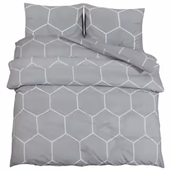 Set Copripiumino Grigio 220x240 cm in Cotonecod mxl 115827 - Vista aggiuntiva 2