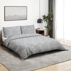 Vidaxl - Set Copripiumino Grigio 200x200 cm in Cotone 11816