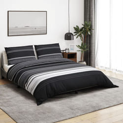 Vidaxl - Set Copripiumino Nero e Bianco 260x240 cm in Cotone 96016