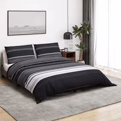 Questo set di copripiumino è morbido e confortevole e aggiunge un tocco di classe alla vostra camera da letto. Materiale conf ...
