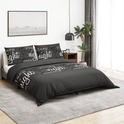 Vidaxl - Set Copripiumino Nero 140x200 cm in Cotone 55995