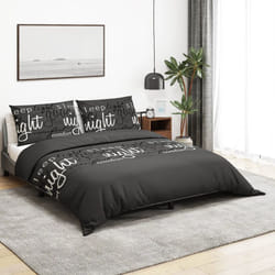 Vidaxl - Set Copripiumino Nero 135x200 cm in Cotone 76576