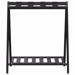 Portabagagli Nero 68x38x58 cm in Bambùcod mxl 94309 - Vista aggiuntiva 3