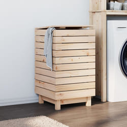 Vidaxl - Cesto per Bucato 44x44x76 cm Legno Massello Pino 59477