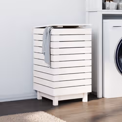 VidaXL 832322 porta biancheria Pino Bianco - Vista aggiuntiva 2