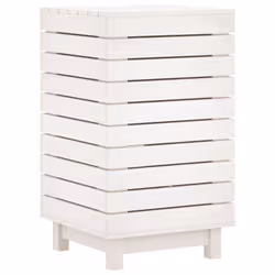 VidaXL 832322 porta biancheria Pino Bianco - Vista aggiuntiva 7