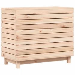 Cesto per Bucato 88,5x44x76 cm Legno Massello Pinocod mxl 131587 - Vista aggiuntiva 2