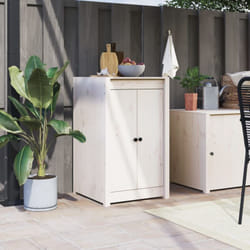 Ante da Cucina da Esterno Bianche 50x9x82 cm Legno Massello di Pino Vidaxl 80104