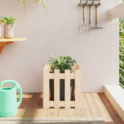 Vidaxl - Fioriera Giardino Design a Recinzione 40x40x40 cm Massello Pino 67784