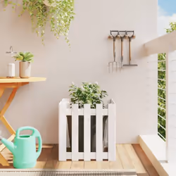 Questa fioriera da giardino in legno è la scelta ideale per coltivare una varietà di fiori o di piante. Legno massello di pin ...