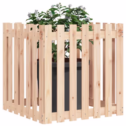 Fioriera Giardino Design a Recinzione 70x70x70 cm Massello Pinocod mxl 107616 - Vista aggiuntiva 3