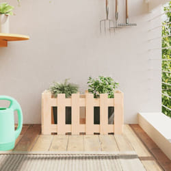 Vidaxl - Fioriera Giardino Design a Recinzione 60x30x30 cm Massello Pino 76045