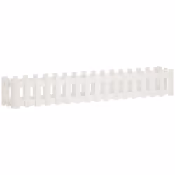 Fioriera Giardino a Recinzione Bianca 200x30x30cm Massello Pinocod mxl 131609 - Vista aggiuntiva 2