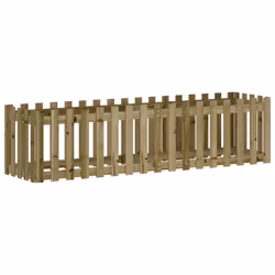 Fioriera da Giardino Recinzione 200x50x50cm Pino Impregnatocod mxl 83698 - Vista aggiuntiva 2